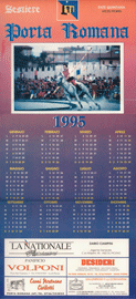 Calendario 1995 del Sestiere Porta Romana