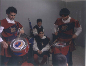 Riscaldamento pre-gara.