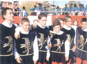 Foto ricordo Piccola Squadra campione d'Italia.