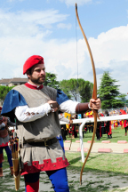 Arciere saluta le autorit al Campo Squarcia.