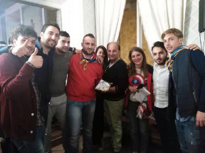 Premiazione della Citt di Oria vincitore della specialit di Piccola Squadra.