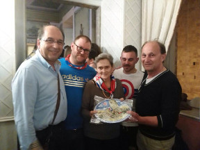 Premiazione di Porta Romana vincitore della Combinata.