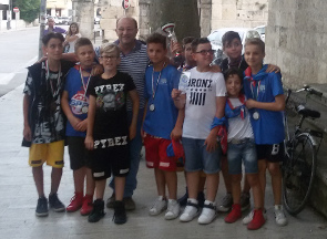 Foto ricordo con il caposestiere.