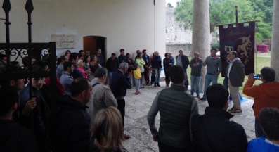 Il Cavaliere Fabio Picchioni si presenta ai sostenitori rosso azzurri intervenuti.