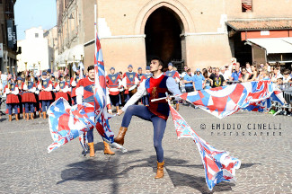 Il singolista Fabrizio Ercoli (9 classificato) durante le qualificazioni.