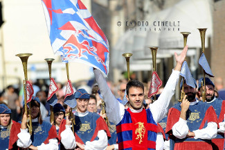Il singolista Fabrizio Ercoli (9 classificato) durante le qualificazioni.