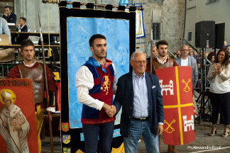 La premiazione del singolista Fabrizio Ercoli 1 classificato.