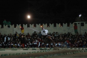Emanuele Capriotti alla curva del 'Cassero'.