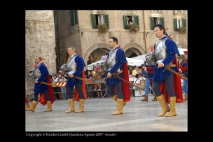 Il corteo della Quintana di Agosto 2007.