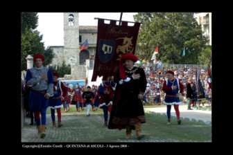 Il corteo della Quintana di Agosto 2008.