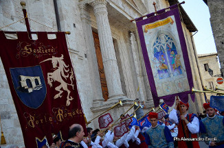 Il palio vinto della Quintana di Luglio 2013.