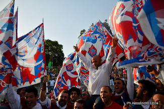 I festeggiamenti per la vittoria della Quintana di Agosto 2013.