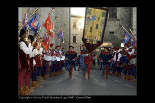 Il corteo della Quintana di Luglio 2007.