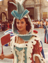 Diana Sansoni dama della Quintana del 1978.
