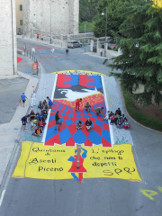 All'alba con il disegno ultimato.