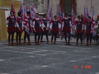 Gli Sbandieratori di Porta Romana.