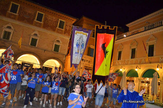 Festeggiamenti in Piazza del Popolo.