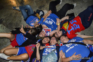 Festeggiamenti in Piazza del Popolo.