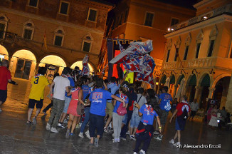 Quintana "particolare" in Piazza del Popolo.