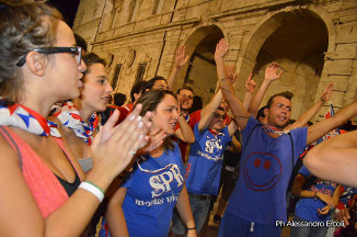 Festeggiamenti in Piazza Arringo.