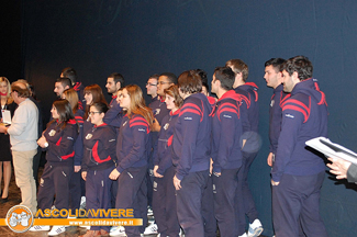 Premiazione della Coppia Vice Campione d'Italia 2012 e dei Musici medaglia di bronzo.