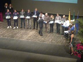 Premiazione dei Campioni d'Italia 2012 Ercoli Fabrizio e Nicola Gattoni specialit Coppia.