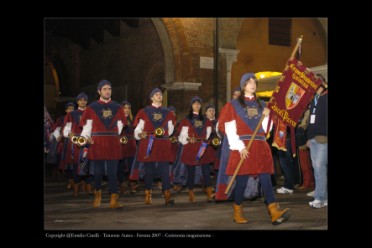 Cerimonia inaugurazione Campionati Italiani A1 di Ferrara 2007.