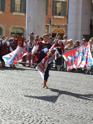 Il Singolista Matteo Manfroni (27 classificato) durante la Qualificazione dei Campionati Italiani A1 di Ferrara 2007.