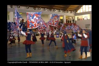 La Grande Squadra (5^ classificata) ed i Musici (6 classificati) durante la Qualificazione dei Campionati Italiani A1 di Agropoli (SA) 2009.