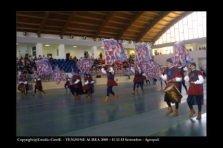 La Grande Squadra (5^ classificata) ed i Musici (6 classificati) durante la Qualificazione dei Campionati Italiani A1 di Agropoli (SA) 2009.