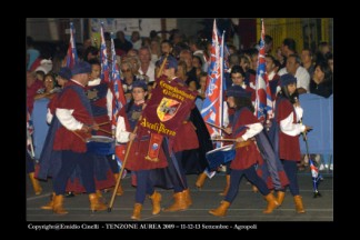 La Grande Squadra (5^ classificata) ed i Musici (6 classificati) durante la Finale dei Campionati Italiani A1 di Agropoli (SA) 2009.