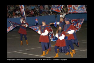 La Grande Squadra (5^ classificata) ed i Musici (6 classificati) durante la Finale dei Campionati Italiani A1 di Agropoli (SA) 2009.