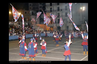 La Grande Squadra (5^ classificata) ed i Musici (6 classificati) durante la Finale dei Campionati Italiani A1 di Agropoli (SA) 2009.