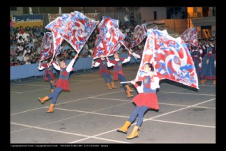 La Grande Squadra (5^ classificata) ed i Musici (6 classificati) durante la Finale dei Campionati Italiani A1 di Agropoli (SA) 2009.