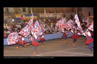 La Grande Squadra (5^ classificata) ed i Musici (6 classificati) durante la Finale dei Campionati Italiani A1 di Agropoli (SA) 2009.