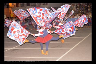 La Grande Squadra (5^ classificata) ed i Musici (6 classificati) durante la Finale dei Campionati Italiani A1 di Agropoli (SA) 2009.