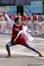 Il Singolista Fabrizio Ercoli (8 classificato) durante la Qualificazione dei Campionati Italiani A1 di Br (CN) 2011.