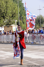 Il Singolista Nicola Gattoni (19 classificato) durante la Qualificazione dei Campionati Italiani A1 di Br (CN) 2011.