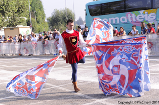 Il Singolista Nicola Gattoni (19 classificato) durante la Qualificazione dei Campionati Italiani A1 di Br (CN) 2011.