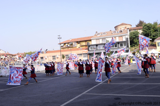 La Grande Squadra (4^ classificata) ed i Musici (3 classificati) durante la Qualificazione dei Campionati Italiani A1 di Br (CN) 2011.