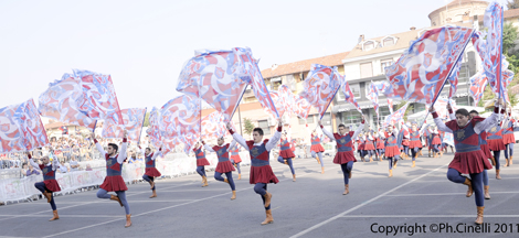 La Grande Squadra (4^ classificata) ed i Musici (3 classificati) durante la Qualificazione dei Campionati Italiani A1 di Br (CN) 2011.