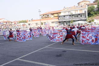 La Grande Squadra (4^ classificata) ed i Musici (3 classificati) durante la Qualificazione dei Campionati Italiani A1 di Br (CN) 2011.