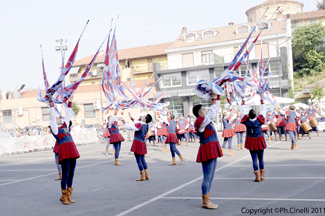 La Grande Squadra (4^ classificata) ed i Musici (3 classificati) durante la Qualificazione dei Campionati Italiani A1 di Br (CN) 2011.