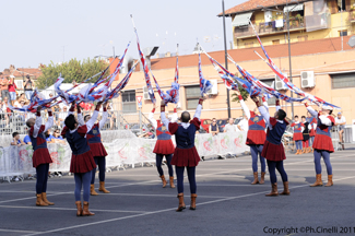 La Grande Squadra (4^ classificata) ed i Musici (3 classificati) durante la Qualificazione dei Campionati Italiani A1 di Br (CN) 2011.