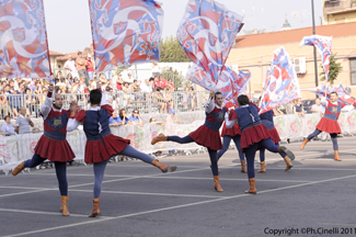 La Grande Squadra (4^ classificata) ed i Musici (3 classificati) durante la Qualificazione dei Campionati Italiani A1 di Br (CN) 2011.