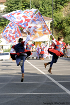 La Grande Squadra (4^ classificata) ed i Musici (3 classificati) durante la Qualificazione dei Campionati Italiani A1 di Br (CN) 2011.