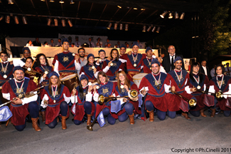 I Musici (3 classificati) durante le Premiazioni dei Campionati Italiani A1 di Br (CN) 2011.