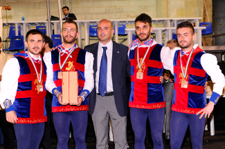 La premiazione della specialit Coppia (3^ classificata).