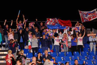 I tifosi durante la premiazione della Combinata Campione d'Italia 2014.