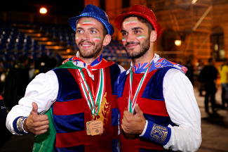 Nicola Gattoni e Fabrizio Ercoli festeggiano il titolo di Campioni d'Italia 2014.